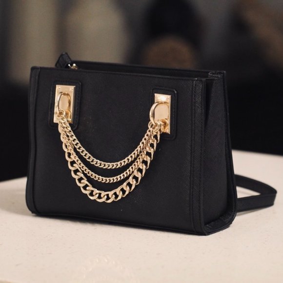 NWOT Stylish Mini Bag w/ Chains - Picture 2 of 3